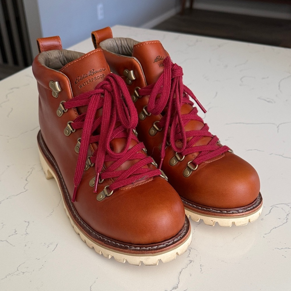 Eddie Bauer EB Originals K-Series Waterproof Leather Hiking Boots Size 10 NWOT